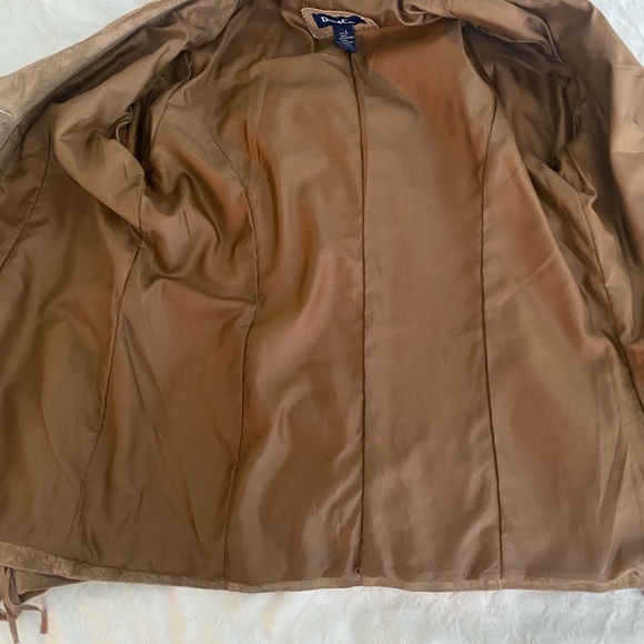 Denim&Co Woman's Washable Leather Fringe Jacket, size L Never Worn - Picture 11 of 16